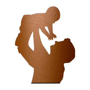 samolepka Dítě v autě 026 levá miminko v náruči (44 - měděná metalíza) SAMOLEPKA NA AUTO, NÁLEPKA, FÓLIE, POLEP, TUNING, VLASTNÍ TEXT, TISK, AUTOSAMOLEPKY.cz, POLEPY, OBRÁZEK, LOGO, 3D STICKERS