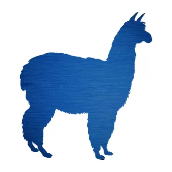 Samolepící dekorace SAMOLEPKA Lama 002 pravá alpaka (65 - škrábaný kov modrý) NA AUTO, NÁLEPKA, FÓLIE, POLEP, TUNING, VLASTNÍ TEXT, TISK, AUTOSAMOLEPKY.cz, POLEPY, OBRÁZEK, LOGO, SAMOLEPKY