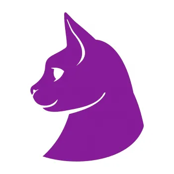 Samolepící dekorace Kočka 006 levá (14 - fialová) SAMOLEPKA NA AUTO, NÁLEPKA, FÓLIE, POLEP, TUNING, VLASTNÍ TEXT, TISK, AUTOSAMOLEPKY.cz, POLEPY, OBRÁZEK, LOGO, 3D STICKERS