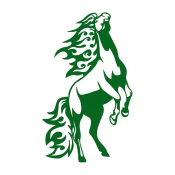 Samolepicí dekorace na vozidlo Animal flames 013 pravá kůň (20 - tmavě zelená) SAMOLEPKA NA AUTO, NÁLEPKA, FÓLIE, POLEP, TUNING, VLASTNÍ TEXT, TISK, AUTOSAMOLEPKY.cz, POLEPY, OBRÁZEK, LOGO, 3D STICKERS