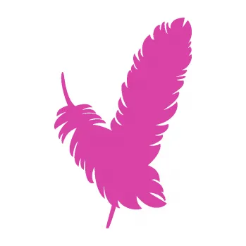 Samolepící dekorace Peříčka 002 pravá (16 - růžová) SAMOLEPKA NA AUTO, NÁLEPKA, FÓLIE, POLEP, TUNING, VLASTNÍ TEXT, TISK, AUTOSAMOLEPKY.cz, POLEPY, OBRÁZEK, LOGO, 3D STICKERS