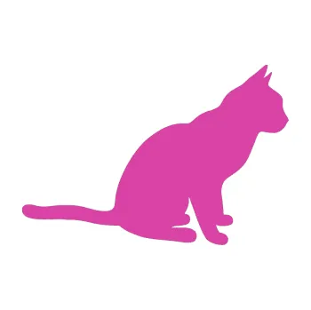 Samolepící dekorace Kočka 008 pravá (16 - růžová) SAMOLEPKA NA AUTO, NÁLEPKA, FÓLIE, POLEP, TUNING, VLASTNÍ TEXT, TISK, AUTOSAMOLEPKY.cz, POLEPY, OBRÁZEK, LOGO, 3D STICKERS