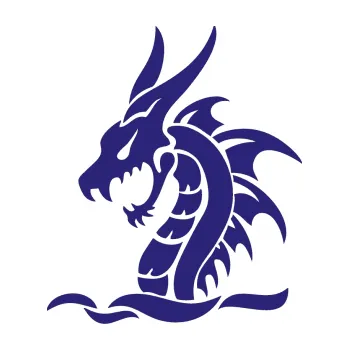 Samolepicí dekorace na vozidlo Dragon 038 levá (22 - střední modrá) SAMOLEPKA NA AUTO, NÁLEPKA, FÓLIE, POLEP, TUNING, VLASTNÍ TEXT, TISK, AUTOSAMOLEPKY.cz, POLEPY, OBRÁZEK, LOGO, 3D STICKERS