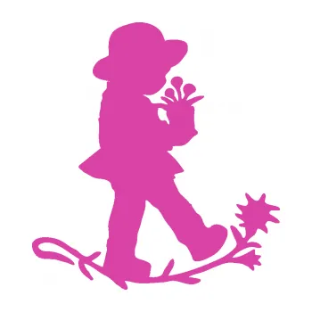 Samolepící dekorace SAMOLEPKA Interiér 011 pravá dítě s květinou (16 - růžová) NA AUTO, NÁLEPKA, FÓLIE, POLEP, TUNING, VLASTNÍ TEXT, TISK, AUTOSAMOLEPKY.cz, POLEPY, OBRÁZEK, LOGO, SAMOLEPKY