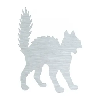 Samolepící dekorace SAMOLEPKA Kočka 013 pravá (61 - škrábaný hliník) NA AUTO, NÁLEPKA, FÓLIE, POLEP, TUNING, VLASTNÍ TEXT, TISK, AUTOSAMOLEPKY.cz, POLEPY, OBRÁZEK, LOGO, SAMOLEPKY