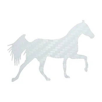 Samolepící dekorace SAMOLEPKA Kůň 001 pravá (51 - 3D karbon bílý) NA AUTO, NÁLEPKA, FÓLIE, POLEP, TUNING, VLASTNÍ TEXT, TISK, AUTOSAMOLEPKY.cz, POLEPY, OBRÁZEK, LOGO, SAMOLEPKY