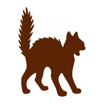 Samolepící dekorace SAMOLEPKA Kočka 013 pravá (15 - hnědá) NA AUTO, NÁLEPKA, FÓLIE, POLEP, TUNING, VLASTNÍ TEXT, TISK, AUTOSAMOLEPKY.cz, POLEPY, OBRÁZEK, LOGO, SAMOLEPKY