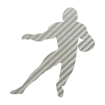 Polep vozidla Americký fotbal 008 pravá (52 - 3D karbon stříbrný) SAMOLEPKA NA AUTO, NÁLEPKA, FÓLIE, POLEP, TUNING, VLASTNÍ TEXT, TISK, AUTOSAMOLEPKY.cz, POLEPY, OBRÁZEK, LOGO, 3D STICKERS