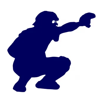 Samolepicí dekorace na vozidlo Baseball 005 pravá (23 - tmavě modrá) SAMOLEPKA NA AUTO, NÁLEPKA, FÓLIE, POLEP, TUNING, VLASTNÍ TEXT, TISK, AUTOSAMOLEPKY.cz, POLEPY, OBRÁZEK, LOGO, 3D STICKERS