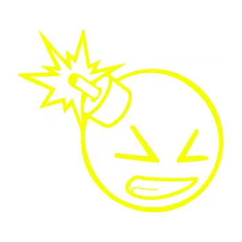 Autodoplněk Samolepka na auto Bomba 005 pravá JDM styl (70 - Fluorescentní žlutá) NÁLEPKA, FÓLIE, POLEPY, TUNING, VLASTNÍ TEXT, TISK, AUTOSAMOLEPKY.cz, SAMOLEPKY, OBRÁZEK, LOGO, VÝROBA, PRODEJ