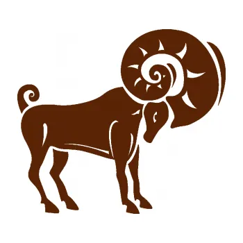 Samolepící dekorace Beran zvěrokruh 005 pravá (15 - hnědá) SAMOLEPKA NA AUTO, NÁLEPKA, FÓLIE, POLEP, TUNING, VLASTNÍ TEXT, TISK, AUTOSAMOLEPKY.cz, POLEPY, OBRÁZEK, LOGO, 3D STICKERS