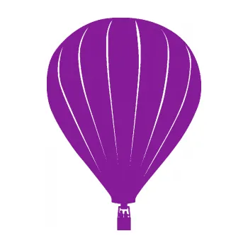 Polep vozidla SAMOLEPKA Horkovzdušný balón 002 (14 - fialová) NA AUTO, NÁLEPKA, FÓLIE, POLEP, TUNING, VLASTNÍ TEXT, TISK, AUTOSAMOLEPKY.cz, POLEPY, OBRÁZEK, LOGO, SAMOLEPKY