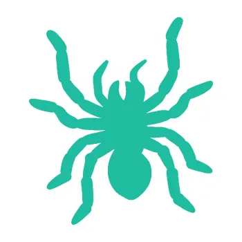 Samolepící dekorace SAMOLEPKA Pavouk 014 levá (25 - tyrkysová) NA AUTO, NÁLEPKA, FÓLIE, POLEP, TUNING, VLASTNÍ TEXT, TISK, AUTOSAMOLEPKY.cz, POLEPY, OBRÁZEK, LOGO, SAMOLEPKY