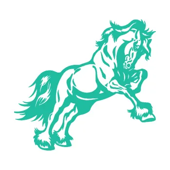 Samolepící dekorace Kůň 055 pravá (25 - tyrkysová) SAMOLEPKA NA AUTO, NÁLEPKA, FÓLIE, POLEP, TUNING, VLASTNÍ TEXT, TISK, AUTOSAMOLEPKY.cz, POLEPY, OBRÁZEK, LOGO, 3D STICKERS