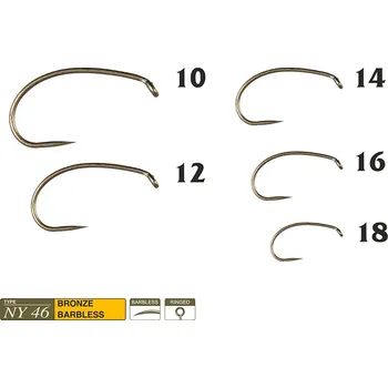 Rybářský háček Muškařské háčky Traper Hikara NY46 vel. 10