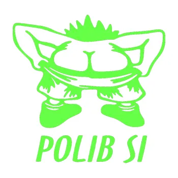 Samolepicí dekorace na vozidlo Polib si (71 - Fluorescentní zelená) SAMOLEPKA NA AUTO, NÁLEPKA, FÓLIE, POLEP, TUNING, VLASTNÍ TEXT, TISK, AUTOSAMOLEPKY.cz, POLEPY, OBRÁZEK, LOGO, 3D STICKERS