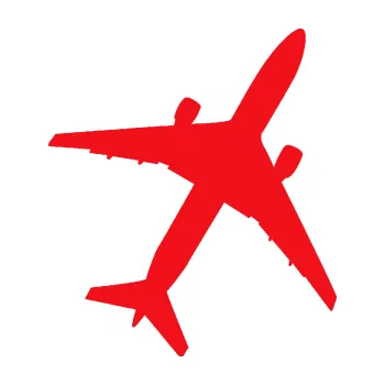 Polep vozidla SAMOLEPKA Letadlo 018 pravá (10 - červená) NA AUTO, NÁLEPKA, FÓLIE, POLEP, TUNING, VLASTNÍ TEXT, TISK, AUTOSAMOLEPKY.cz, POLEPY, OBRÁZEK, LOGO, SAMOLEPKY