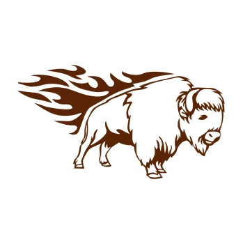 Samolepicí dekorace na vozidlo Animal flames 077 pravá býk (15 - hnědá) SAMOLEPKA NA AUTO, NÁLEPKA, FÓLIE, POLEP, TUNING, VLASTNÍ TEXT, TISK, AUTOSAMOLEPKY.cz, POLEPY, OBRÁZEK, LOGO, 3D STICKERS