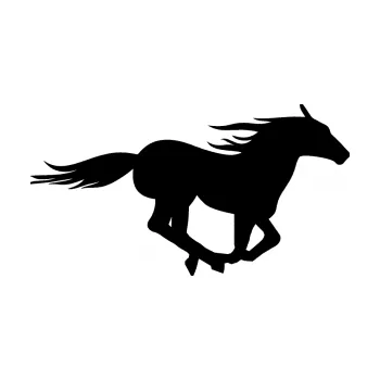 Samolepící dekorace SAMOLEPKA Kůň 029 pravá (01 - černá) NA AUTO, NÁLEPKA, FÓLIE, POLEP, TUNING, VLASTNÍ TEXT, TISK, AUTOSAMOLEPKY.cz, POLEPY, OBRÁZEK, LOGO, SAMOLEPKY