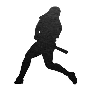 Samolepicí dekorace na vozidlo Baseball 010 levá (63 - škrábaný kov černý) SAMOLEPKA NA AUTO, NÁLEPKA, FÓLIE, POLEP, TUNING, VLASTNÍ TEXT, TISK, AUTOSAMOLEPKY.cz, POLEPY, OBRÁZEK, LOGO, 3D STICKERS