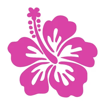 Samolepící dekorace Kytička 001 levá ibišek (16 - růžová) SAMOLEPKA NA AUTO, NÁLEPKA, FÓLIE, POLEP, TUNING, VLASTNÍ TEXT, TISK, AUTOSAMOLEPKY.cz, POLEPY, OBRÁZEK, LOGO, 3D STICKERS