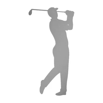 Polep vozidla SAMOLEPKA Golfista 001 pravá (42 - stříbrná metalíza) NA AUTO, NÁLEPKA, FÓLIE, POLEP, TUNING, VLASTNÍ TEXT, TISK, AUTOSAMOLEPKY.cz, POLEPY, OBRÁZEK, LOGO, SAMOLEPKY