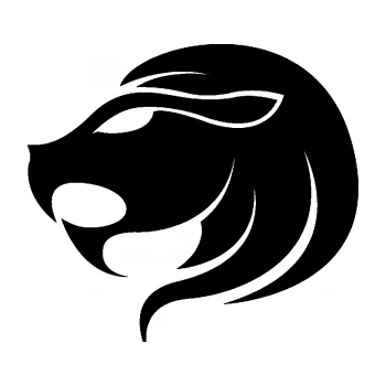 Samolepící dekorace SAMOLEPKA Lev zvěrokruh 002 levá (01 - černá) NA AUTO, NÁLEPKA, FÓLIE, POLEP, TUNING, VLASTNÍ TEXT, TISK, AUTOSAMOLEPKY.cz, POLEPY, OBRÁZEK, LOGO, SAMOLEPKY