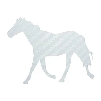 Samolepící dekorace SAMOLEPKA Kůň 012 levá (51 - 3D karbon bílý) NA AUTO, NÁLEPKA, FÓLIE, POLEP, TUNING, VLASTNÍ TEXT, TISK, AUTOSAMOLEPKY.cz, POLEPY, OBRÁZEK, LOGO, SAMOLEPKY