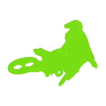 Samolepící dekorace SAMOLEPKA Motorka 028 pravá motokros (04 - zelená kawasaki) NA AUTO, NÁLEPKA, FÓLIE, POLEP, TUNING, VLASTNÍ TEXT, TISK, AUTOSAMOLEPKY.cz, POLEPY, OBRÁZEK, LOGO, SAMOLEPKY