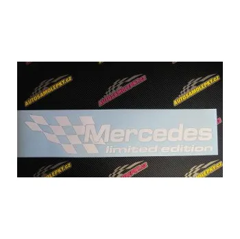 Polep vozidla SAMOLEPKA Mercedes limited edition levá (10 - červená) NA AUTO, NÁLEPKA, FÓLIE, POLEP, TUNING, VLASTNÍ TEXT, TISK, AUTOSAMOLEPKY.cz, POLEPY, OBRÁZEK, LOGO, SAMOLEPKY