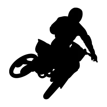 Samolepící dekorace SAMOLEPKA Motorka 025 pravá motokros (01 - černá) NA AUTO, NÁLEPKA, FÓLIE, POLEP, TUNING, VLASTNÍ TEXT, TISK, AUTOSAMOLEPKY.cz, POLEPY, OBRÁZEK, LOGO, SAMOLEPKY