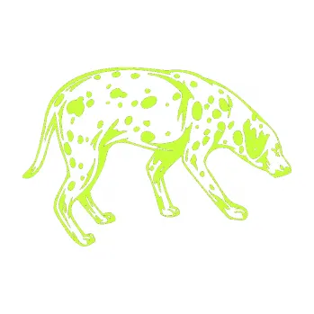 Polep vozidla SAMOLEPKA Pes 001 pravá Dalmatin (27 - limetová) NA AUTO, NÁLEPKA, FÓLIE, POLEP, TUNING, VLASTNÍ TEXT, TISK, AUTOSAMOLEPKY.cz, POLEPY, OBRÁZEK, LOGO, SAMOLEPKY