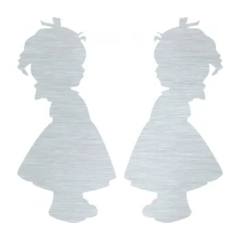 samolepka Dítě v autě 072 dvě holčičky sourozenci (61 - škrábaný hliník) SAMOLEPKA NA AUTO, NÁLEPKA, FÓLIE, POLEP, TUNING, VLASTNÍ TEXT, TISK, AUTOSAMOLEPKY.cz, POLEPY, OBRÁZEK, LOGO, 3D STICKERS