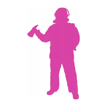 Samolepící dekorace Hasič 010 levá (16 - růžová) SAMOLEPKA NA AUTO, NÁLEPKA, FÓLIE, POLEP, TUNING, VLASTNÍ TEXT, TISK, AUTOSAMOLEPKY.cz, POLEPY, OBRÁZEK, LOGO, 3D STICKERS