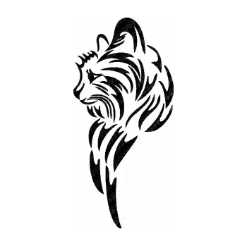 Samolepící dekorace SAMOLEPKA Kočka 019 levá (50 - 3D karbon černý) NA AUTO, NÁLEPKA, FÓLIE, POLEP, TUNING, VLASTNÍ TEXT, TISK, AUTOSAMOLEPKY.cz, POLEPY, OBRÁZEK, LOGO, SAMOLEPKY