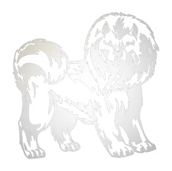 Polep vozidla SAMOLEPKA Pes 029 pravá (82 - odrazková reflexní bílá) NA AUTO, NÁLEPKA, FÓLIE, POLEP, TUNING, VLASTNÍ TEXT, TISK, AUTOSAMOLEPKY.cz, POLEPY, OBRÁZEK, LOGO, SAMOLEPKY