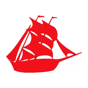 Polep vozidla SAMOLEPKA Koráb 001 pravá (10 - červená) NA AUTO, NÁLEPKA, FÓLIE, POLEP, TUNING, VLASTNÍ TEXT, TISK, AUTOSAMOLEPKY.cz, POLEPY, OBRÁZEK, LOGO, SAMOLEPKY