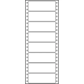 Samolepící etiketa Etikety tabelační 100x36,1 jednořadé 4000 etiket