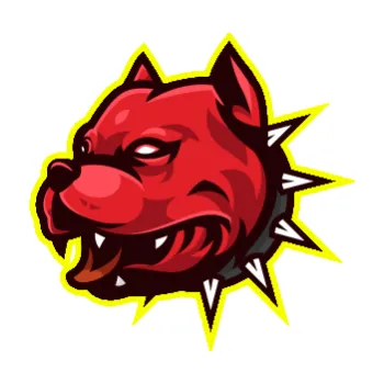 samolepka Barevný pes 004 s konturou levá (70 - Fluorescentní žlutá) SAMOLEPKA NA AUTO, NÁLEPKA, FÓLIE, POLEP, TUNING, VLASTNÍ TEXT, TISK, AUTOSAMOLEPKY.cz, POLEPY, OBRÁZEK, LOGO, 3D STICKERS