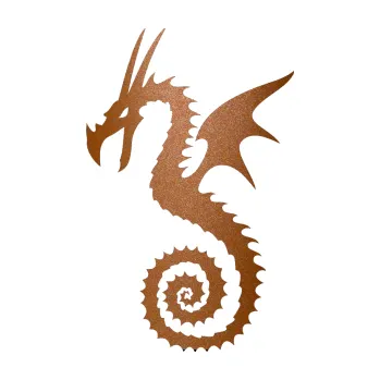 Samolepicí dekorace na vozidlo Dragon 020 levá (44 - měděná metalíza) SAMOLEPKA NA AUTO, NÁLEPKA, FÓLIE, POLEP, TUNING, VLASTNÍ TEXT, TISK, AUTOSAMOLEPKY.cz, POLEPY, OBRÁZEK, LOGO, 3D STICKERS