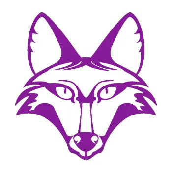 Samolepící dekorace Liška 001 (14 - fialová) SAMOLEPKA NA AUTO, NÁLEPKA, FÓLIE, POLEP, TUNING, VLASTNÍ TEXT, TISK, AUTOSAMOLEPKY.cz, POLEPY, OBRÁZEK, LOGO, 3D STICKERS