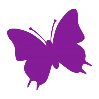 Samolepící dekorace SAMOLEPKA Motýl 007 levá (14 - fialová) NA AUTO, NÁLEPKA, FÓLIE, POLEP, TUNING, VLASTNÍ TEXT, TISK, AUTOSAMOLEPKY.cz, POLEPY, OBRÁZEK, LOGO, SAMOLEPKY