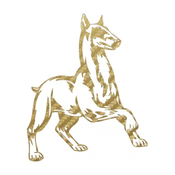 Polep vozidla SAMOLEPKA Pes 027 pravá (59 - 3D karbon zlatý) NA AUTO, NÁLEPKA, FÓLIE, POLEP, TUNING, VLASTNÍ TEXT, TISK, AUTOSAMOLEPKY.cz, POLEPY, OBRÁZEK, LOGO, SAMOLEPKY