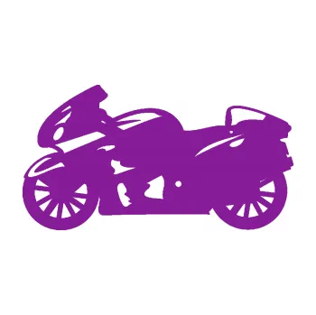 Polep vozidla SAMOLEPKA Motorka 048 levá silniční (14 - fialová) NA AUTO, NÁLEPKA, FÓLIE, POLEP, TUNING, VLASTNÍ TEXT, TISK, AUTOSAMOLEPKY.cz, POLEPY, OBRÁZEK, LOGO, SAMOLEPKY