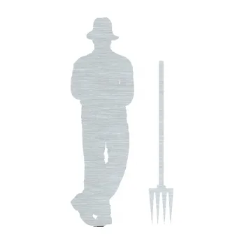 Samolepící dekorace SAMOLEPKA Farmář 001 pravá (61 - škrábaný hliník) NA AUTO, NÁLEPKA, FÓLIE, POLEP, TUNING, VLASTNÍ TEXT, TISK, AUTOSAMOLEPKY.cz, POLEPY, OBRÁZEK, LOGO, SAMOLEPKY