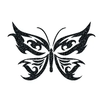 Samolepící dekorace Motýl 012 (85 - Ultra Metalic černá) SAMOLEPKA NA AUTO, NÁLEPKA, FÓLIE, POLEP, TUNING, VLASTNÍ TEXT, TISK, AUTOSAMOLEPKY.cz, POLEPY, OBRÁZEK, LOGO, 3D STICKERS