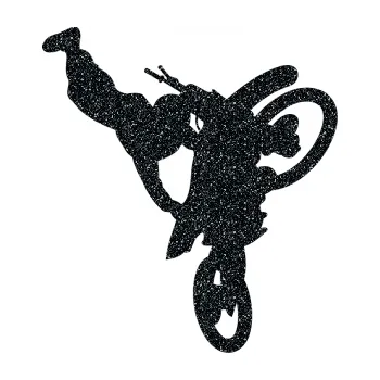 Samolepící dekorace SAMOLEPKA Motorka 032 pravá motokros freestyle (85 - Ultra Metalic černá) NA AUTO, NÁLEPKA, FÓLIE, POLEP, TUNING, VLASTNÍ TEXT, TISK, AUTOSAMOLEPKY.cz, POLEPY, OBRÁZEK, LOGO, SAMOLEPKY