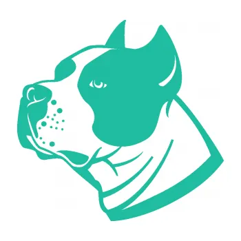 Polep vozidla Pes 081 levá Stafordširský bulteriér (25 - tyrkysová) SAMOLEPKA NA AUTO, NÁLEPKA, FÓLIE, POLEP, TUNING, VLASTNÍ TEXT, TISK, AUTOSAMOLEPKY.cz, POLEPY, OBRÁZEK, LOGO, 3D STICKERS