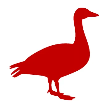 Samolepicí dekorace na vozidlo Husa 001 pravá (18 - tmavě červená) SAMOLEPKA NA AUTO, NÁLEPKA, FÓLIE, POLEP, TUNING, VLASTNÍ TEXT, TISK, AUTOSAMOLEPKY.cz, POLEPY, OBRÁZEK, LOGO, 3D STICKERS