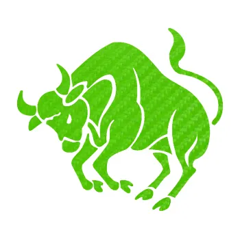 Samolepící dekorace Býk zvěrokruh 004 levá (58 - 3D karbon zelený kawasaki) SAMOLEPKA NA AUTO, NÁLEPKA, FÓLIE, POLEP, TUNING, VLASTNÍ TEXT, TISK, AUTOSAMOLEPKY.cz, POLEPY, OBRÁZEK, LOGO, 3D STICKERS